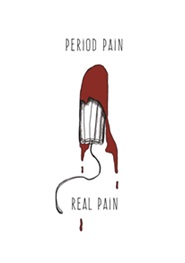 Sticker von Einskommasechsdesign "Period Pain is Real Pain"