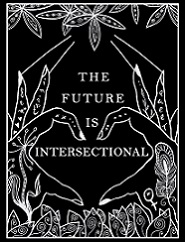 Postkarte von Einskommasechsdesign - the future is intersectional (Hände)
