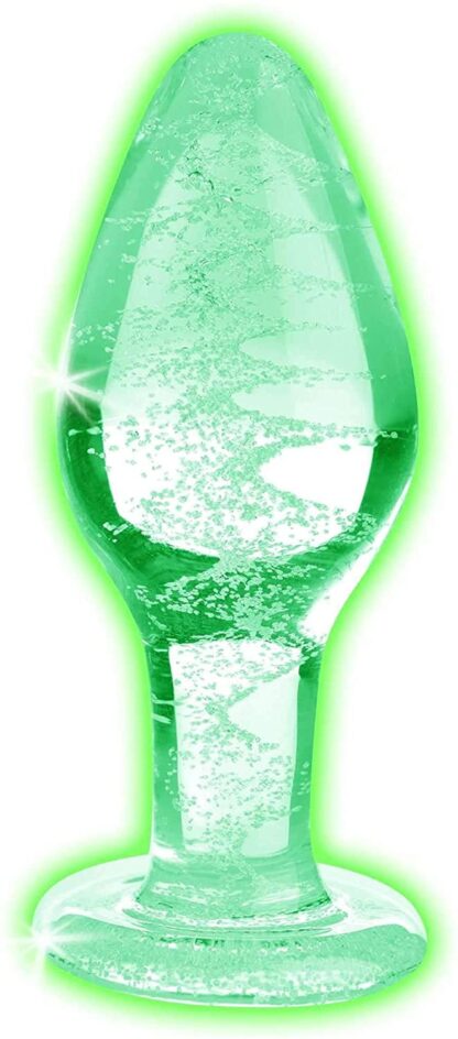 Glas Anal Plug "Booty Sparks" - leuchtet im Dunkeln (3 Größen) – Bild 4