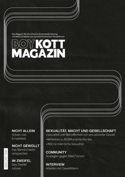 Magazin "Boykott" - Für die kritische Auseinandersetzung mit Männlichkeiten aus (pro)feministischen Perspektiven" (fortlaufende Ausgaben) – Bild 2