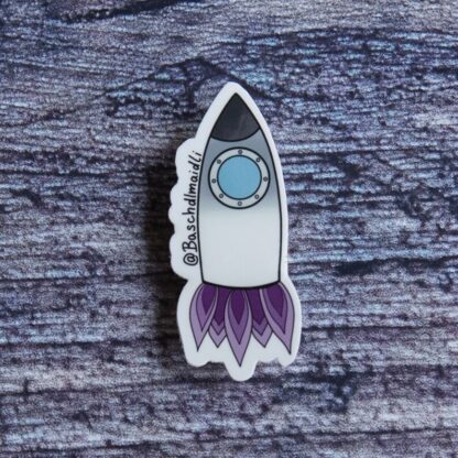 Sticker "Space Ship" von Baschdlmaidli – Bild 2