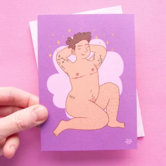 Postkarte You're Welcome Club - Flat Chest Cutie