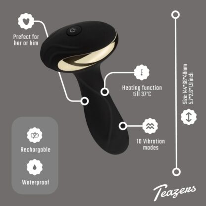 Anal Plug mit Wärmefunktion von Teazers – Bild 9