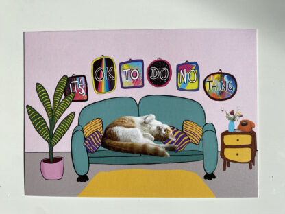 Postkarte DTglitzaglitza - it's ok to do nothing – Bild 2