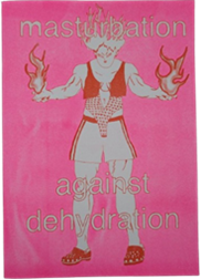 Heft/Comic: "masturbation against dehydration" von lys walter