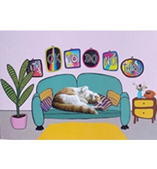 Postkarte DTglitzaglitza - it's ok to do nothing