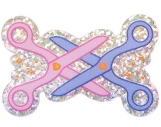 Sticker "Scissors" von You're Welcome Club