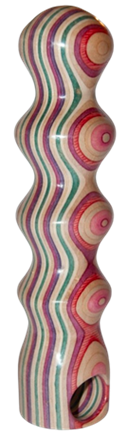 Holzdildo aus recycelten Skateboards