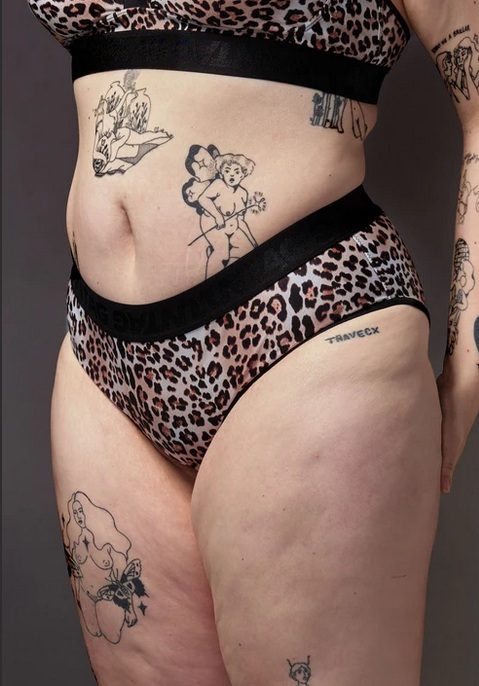 Bikini Tucking Slip "Leopard" von Untag (Größen: XS bis 7XL) – Bild 6