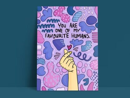Postkarte Louie Läuger – You're one of my favourite humans – Bild 2