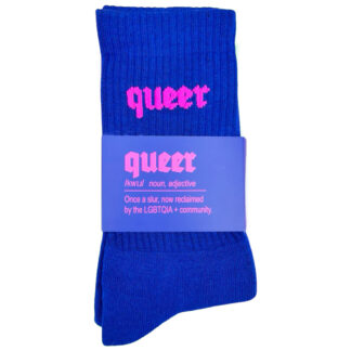Socken "queer - blau" von Keller Kreuzberg (2 Größen)