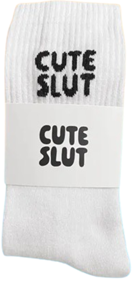 Socken "Cute Slut" von Keller Kreuzberg (2 Größen)
