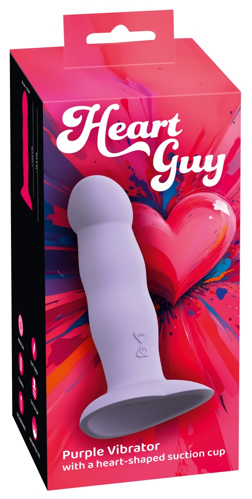Dildo mit Vibration “Purple Vibrator” von Heart Guy – Bild 12
