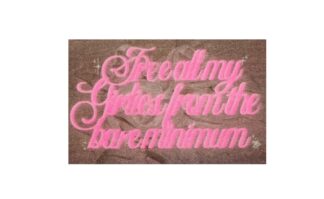 Postkarte The Propcorner - Free all my Girlies from the bare minimum