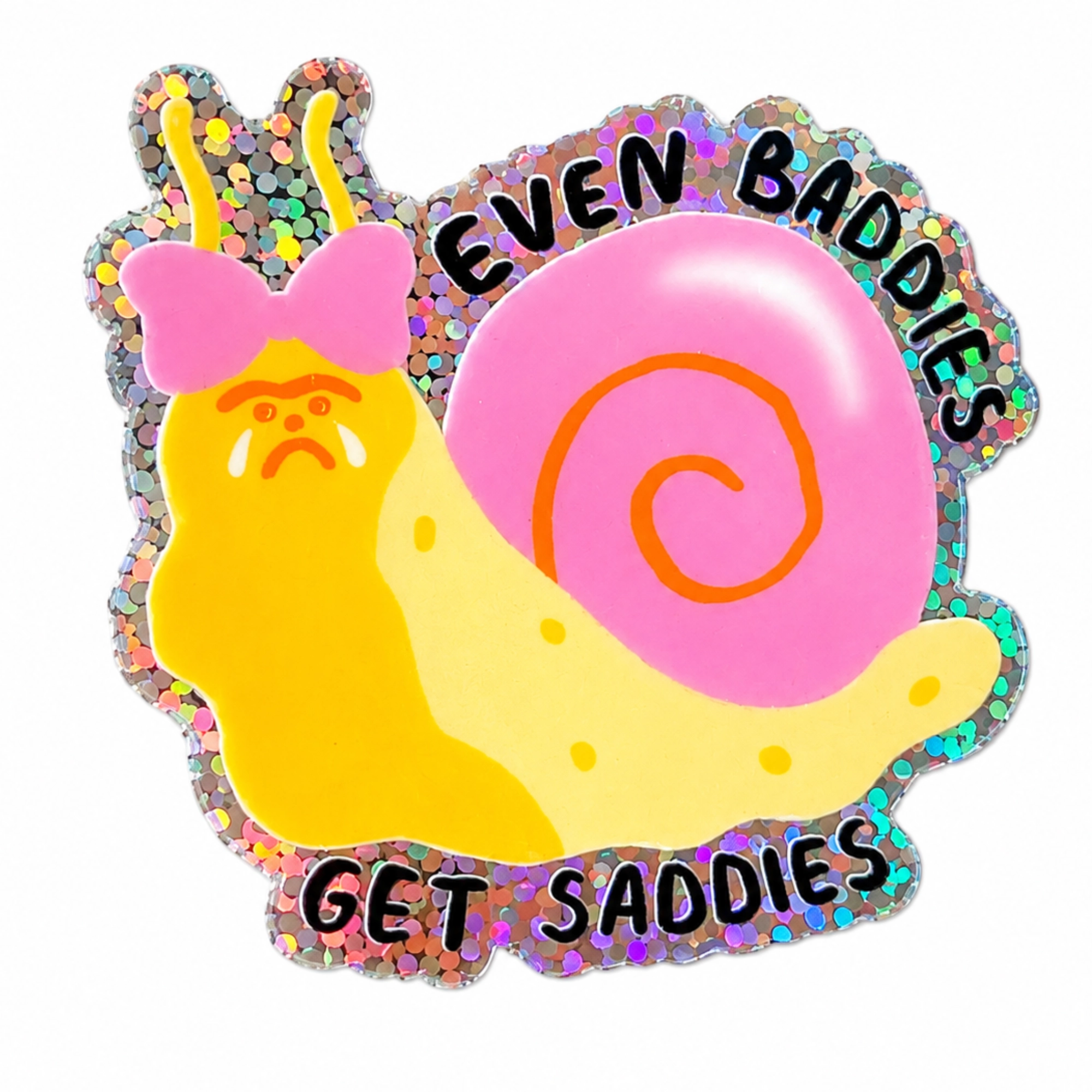 Glitzersticker "Even Baddies" von Jenne Grassmann