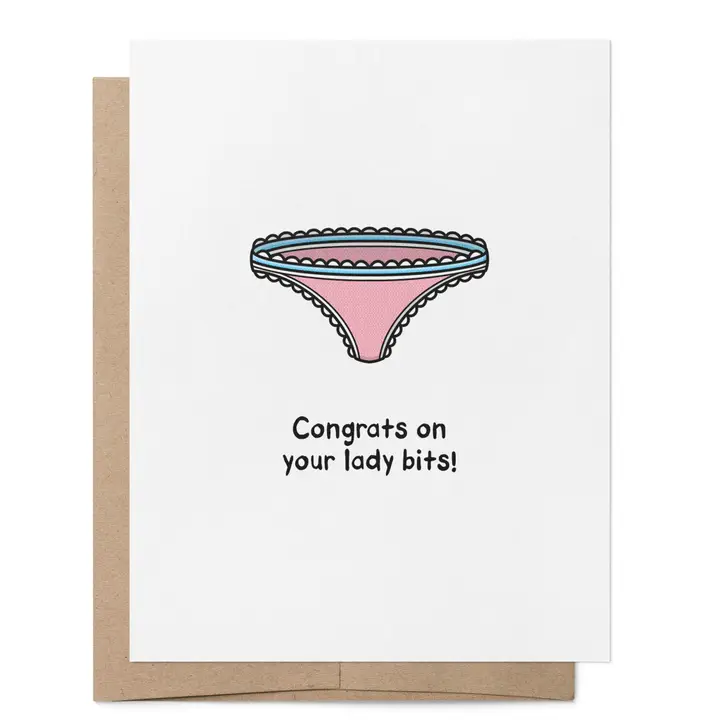 Klapp-Karte That Queer Card - Congrats on your Lady Bits – Bild 3