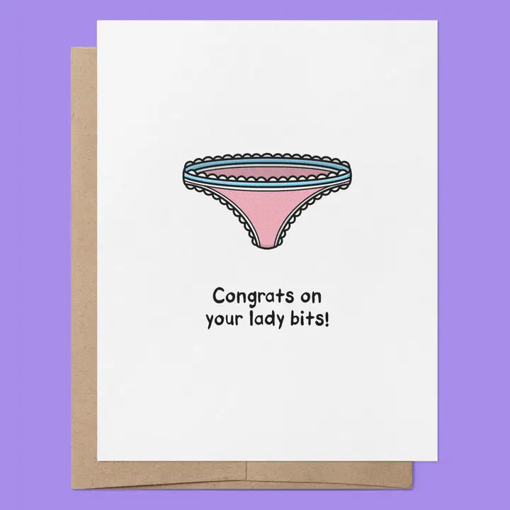 Klapp-Karte That Queer Card - Congrats on your Lady Bits – Bild 2