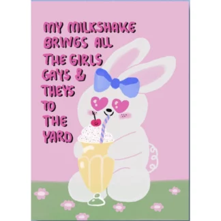 Postkarte Jenne Grassmann - Milkshake