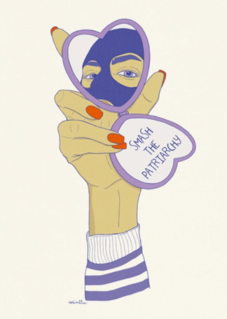 Postkarte minttu illustrations - Smash the Patriarchy