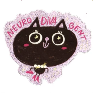 Glitzersticker "Neuro-DIVA-gent" von Slinga