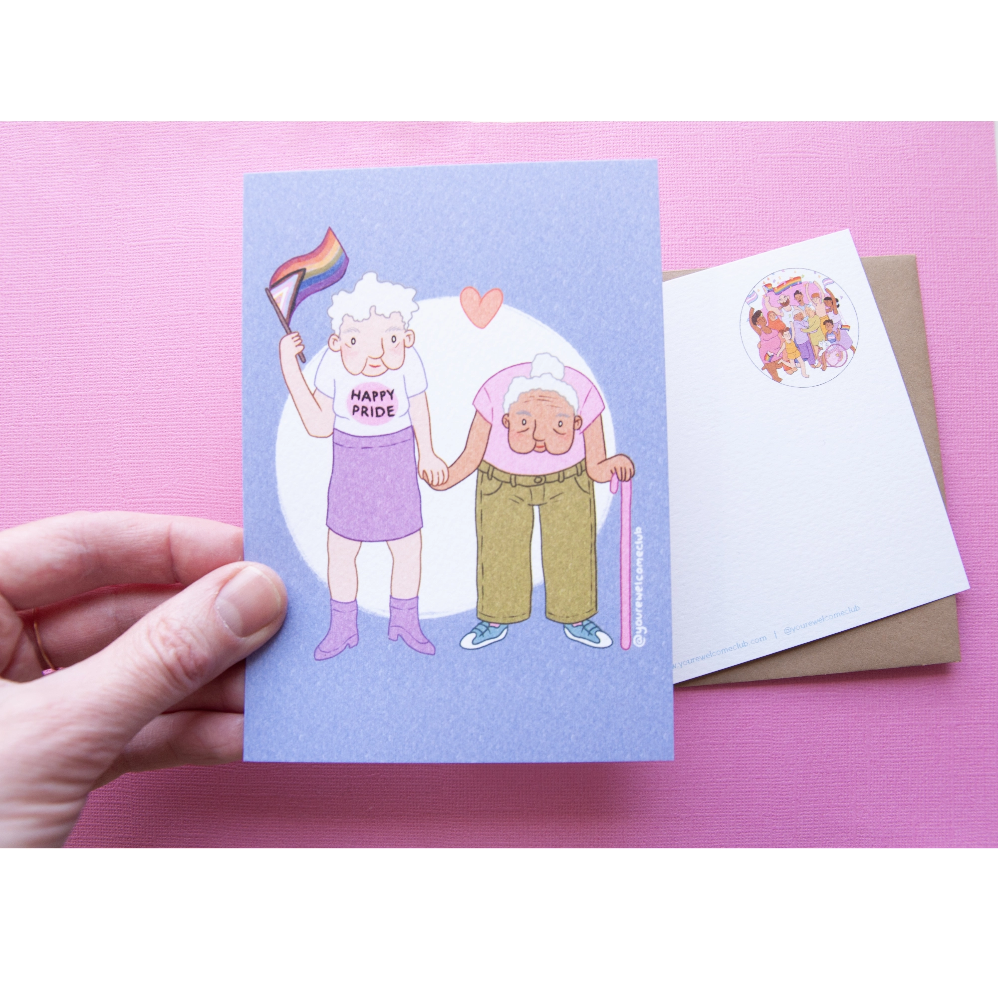 Postkarte "Happy Pride Lesbians" von You're Welcome Club