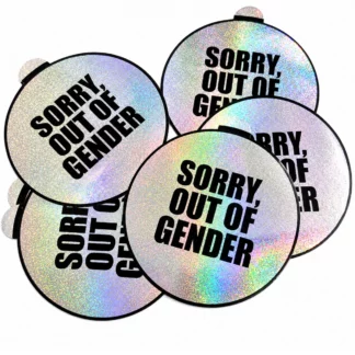 Sticker "Sorry, Out Of Gender" von Yori Gagarim