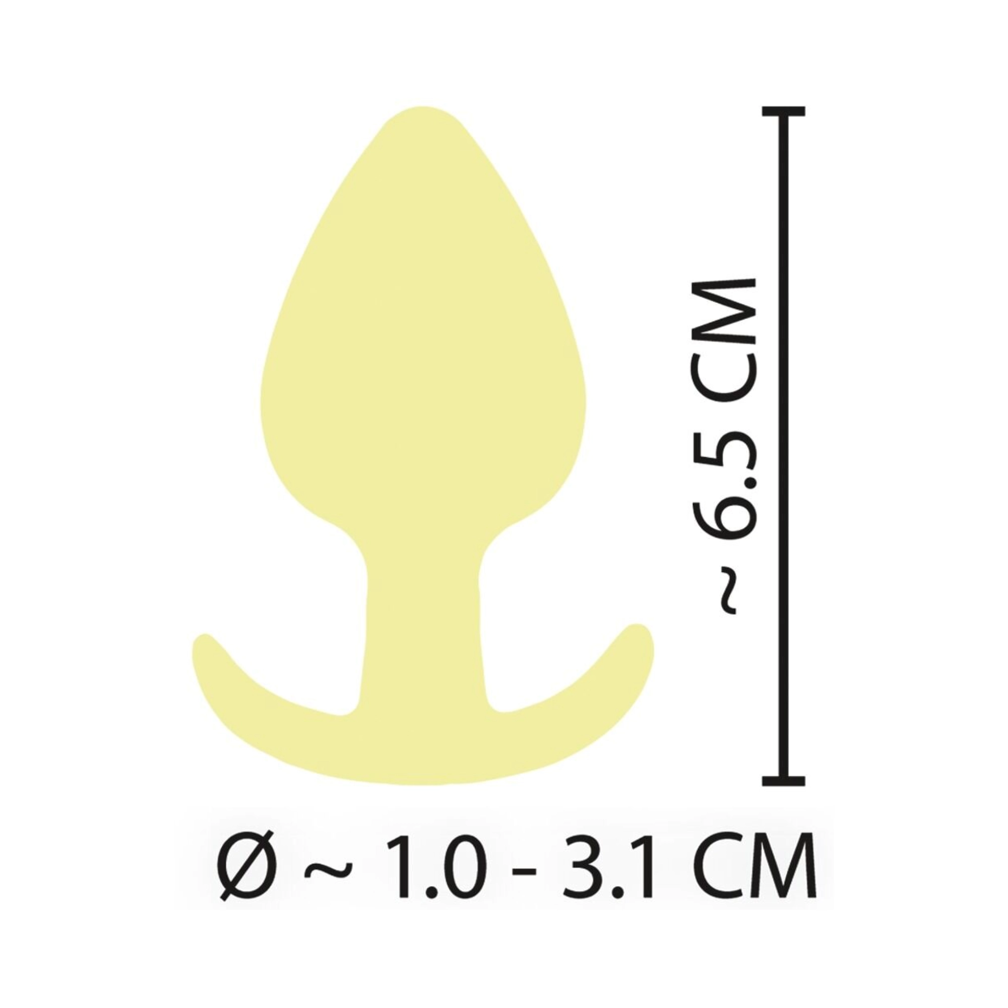 Gelber Mini-Buttplug von Cuties – Bild 2