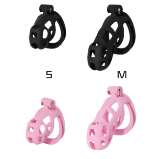 Abschließbarer Peniskäfig von Hidden Desire (rosa oder schwarz, 2 Größen)