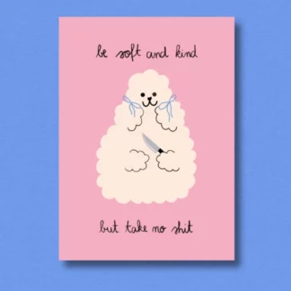 Postkarte "Take no Shit" von Jenne Grassmann