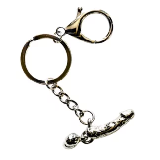 Schlüsselanhänger Goldener Penis von Liebe Seele